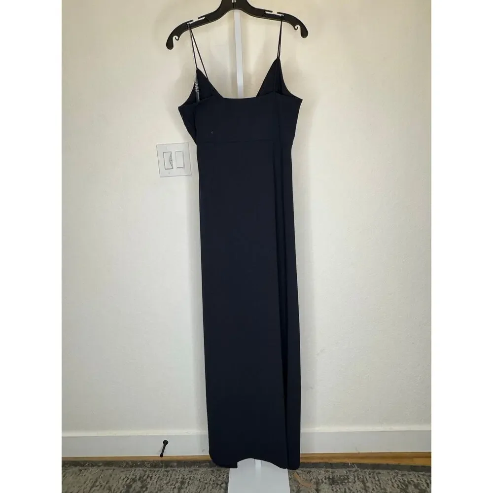 NWT Sachin & Babi Paulina Dress Cowl Neck Gown Navy - Picture 7 of 7